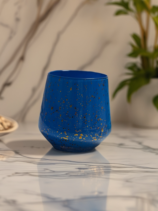 Love Jar β Blue With Gold Speckles