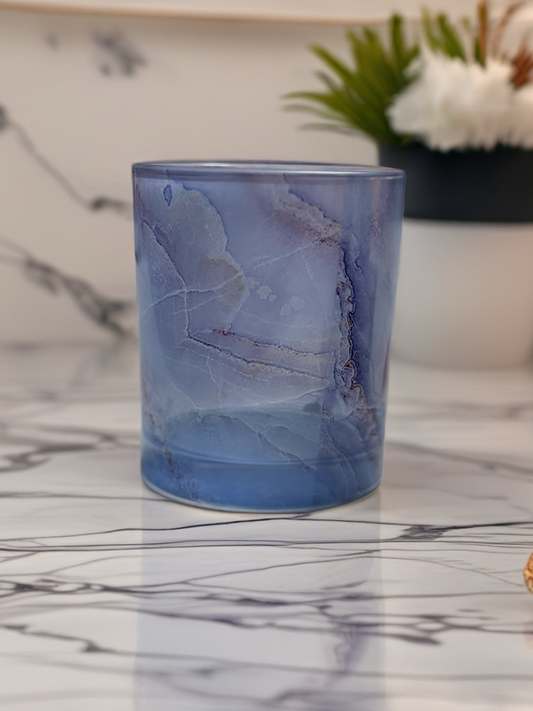 Glass Tumbler- Blue