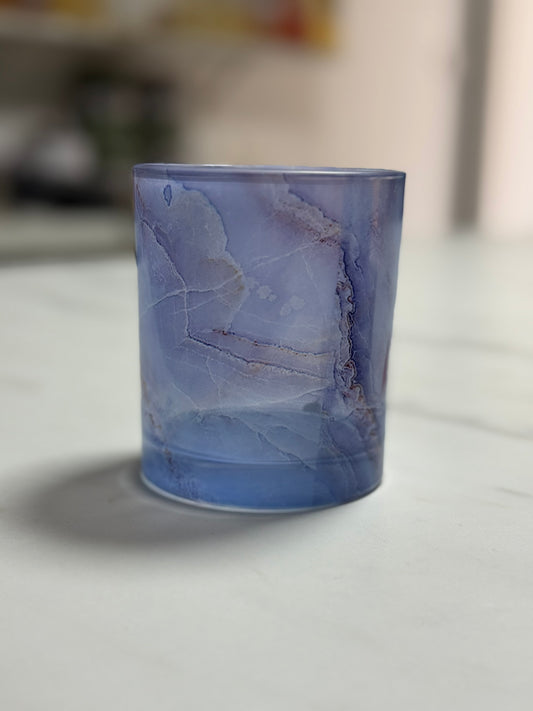 Glass Tumbler- Blue