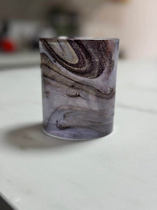 Glass Tumbler- Purple