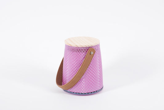 Lily Triple Wick Soy Candle- Purple