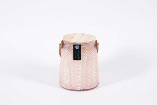 Lily Triple Wick Soy Candle- Pink